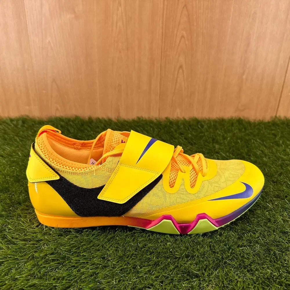 Nike Pole Vault Elite Citron Pulse Track Spikes FZ9649-800 Men's Size 13